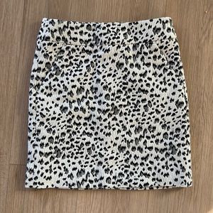 LOFT cheetah skirt